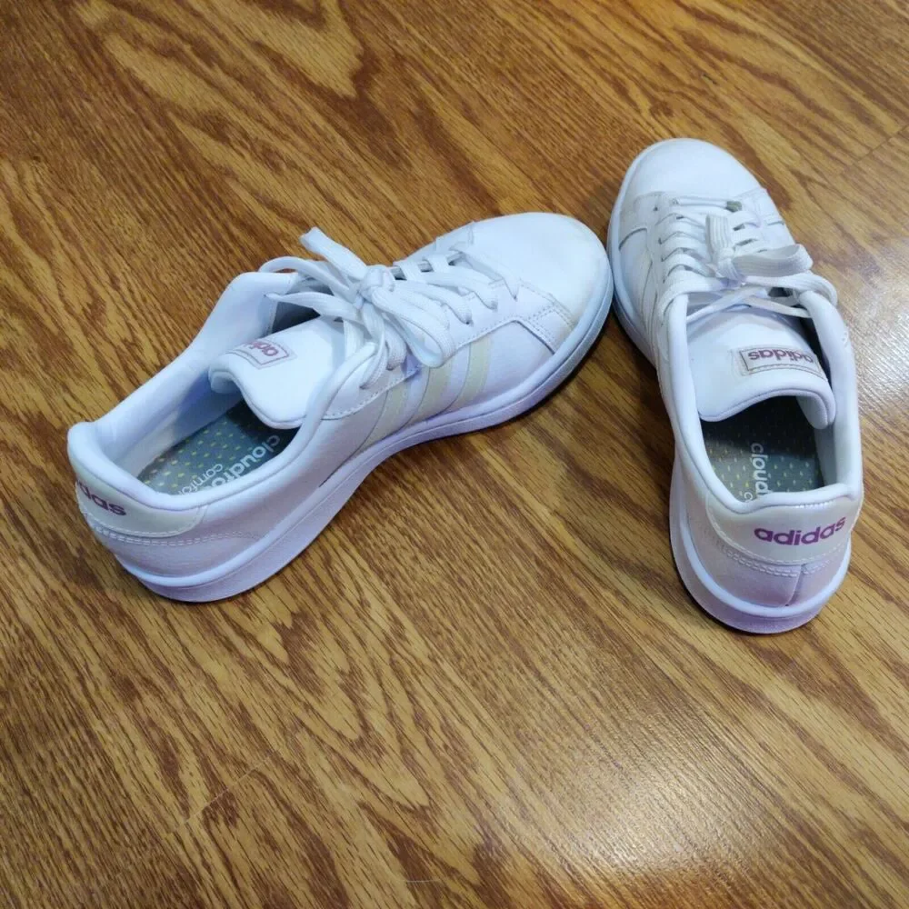 Adidas X Zoe Saldana Grand Court Women’s Sneakers ~ Very Nice Condition ~ SZ 6.5